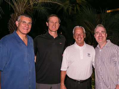 D.J. with Roy Williams, Frank Martin and Dana Altman D.J. with Roy Williams, Frank Martin and Dana Altman